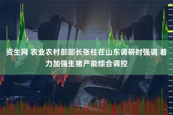 资生网 农业农村部部长张柱在山东调研时强调 着力加强生猪产能综合调控